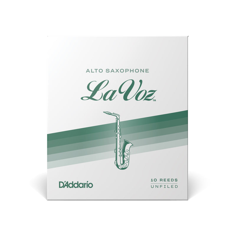 La Voz  Alto Saxophone Reeds, Strength Medium, 10 Pack