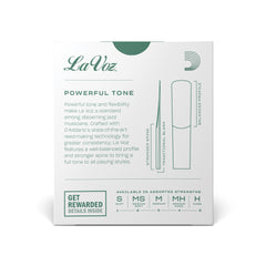 La Voz  Alto Saxophone Reeds, Strength Medium, 10 Pack