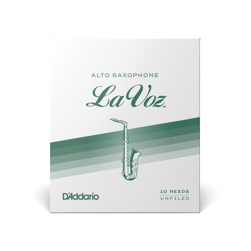 La Voz Alto Saxophone Reeds, Medium Soft, 10 Pack