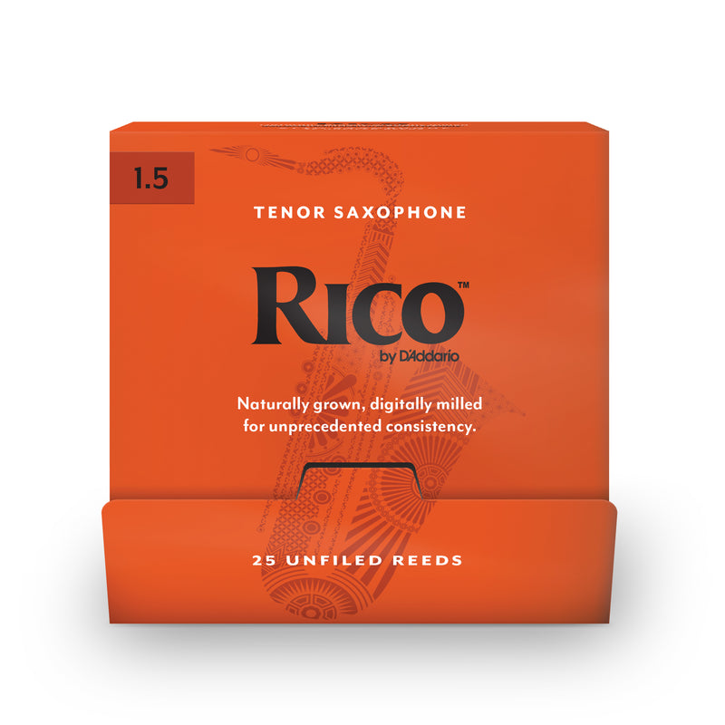 Rico by D'Addario Tenor Saxophone Reeds, #1.5, 25-Count Single Reeds