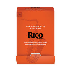 Rico by D'Addario Tenor Saxophone Reeds, Strength 1.5, 50-pack