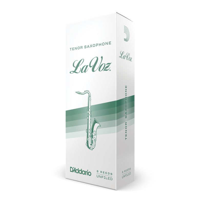 La Voz Tenor Saxophone Reeds, Medium Soft, 5 Pack