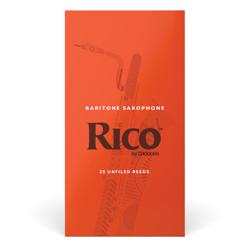 Rico by D'Addario Baritone Sax Reeds, Strength 3, 25-pack