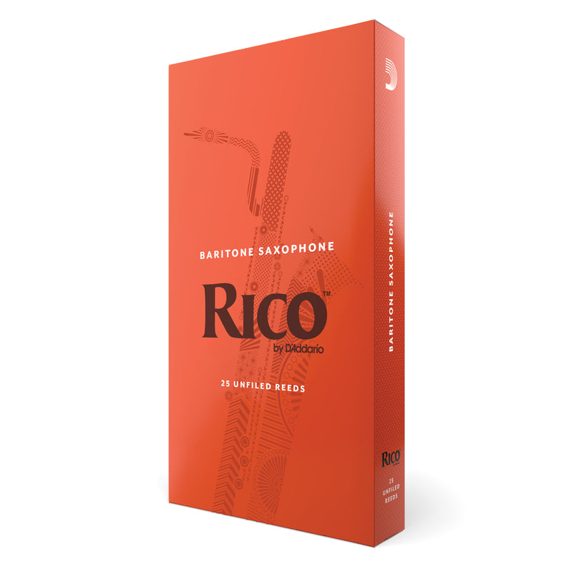 Rico by D'Addario Baritone Sax Reeds, Strength 3.5, 25-pack