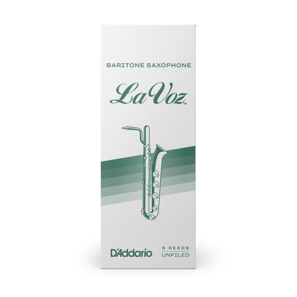 La Voz Baritone Saxophone Reeds, Medium Soft, 5 Pack