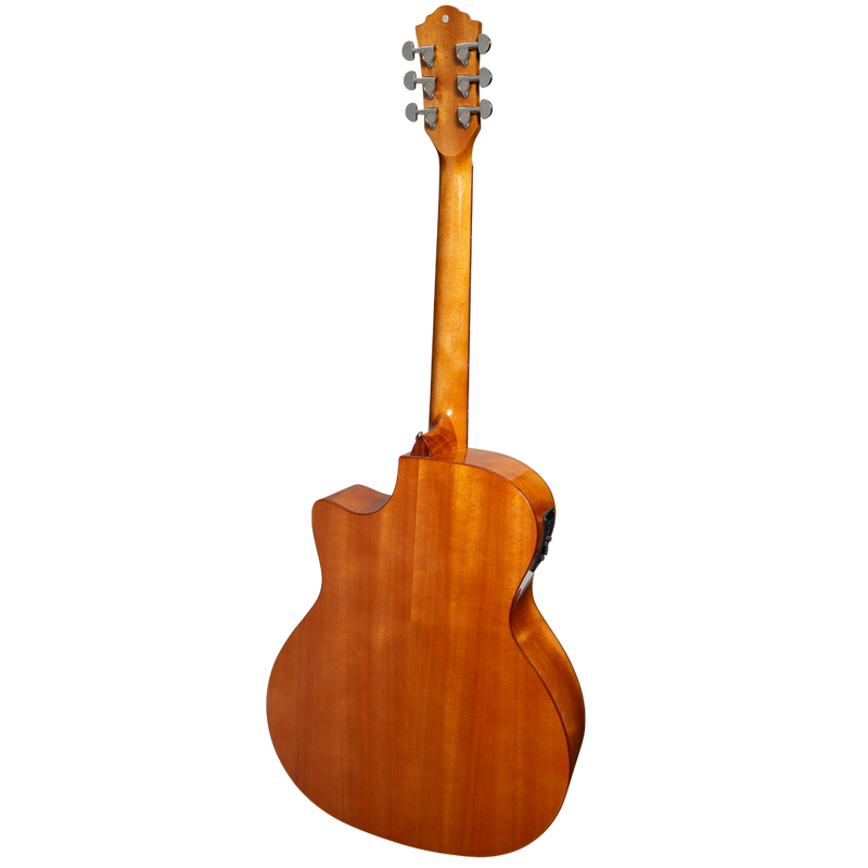 Ranch Flame Maple Top Acoustic Small-Body Cutaway Guitar (Natural Gloss)