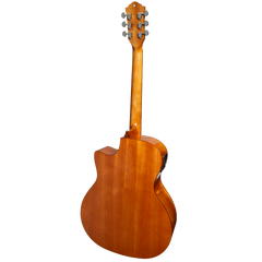 Ranch Flame Maple Top Acoustic Small-Body Cutaway Guitar (Natural Gloss)