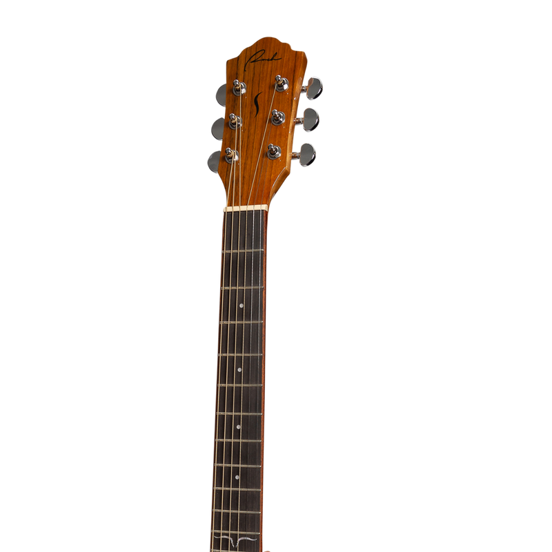 Ranch Flame Maple Top Acoustic Small-Body Cutaway Guitar (Natural Gloss)