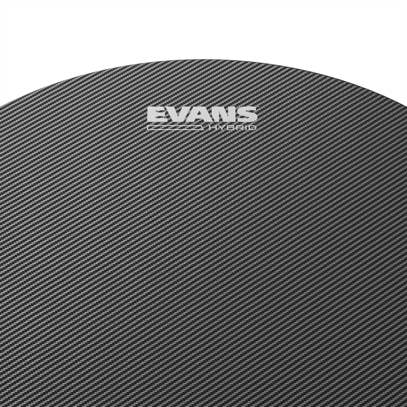 EVANS Hybrid Grey Marching Snare Drum Head, 13 Inch