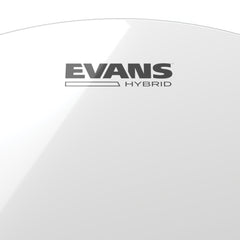 EVANS Hybrid White Marching Snare Drum Head, 13 Inch