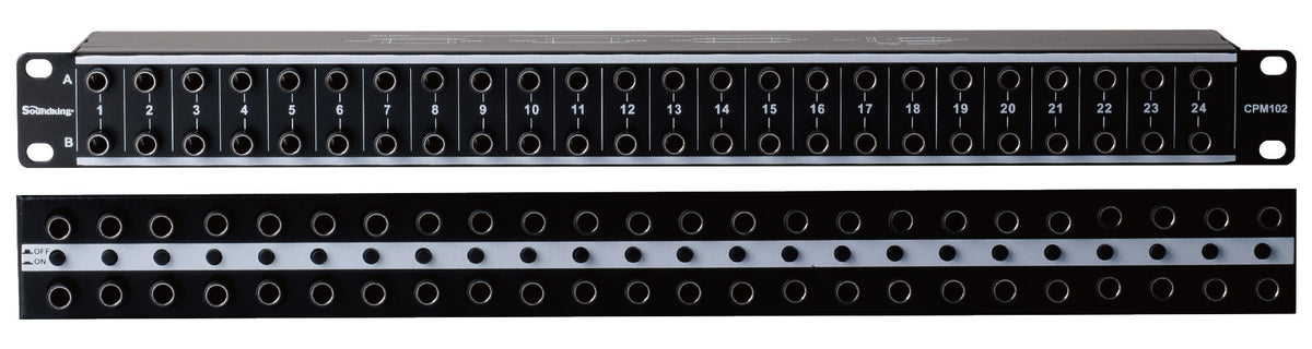 SoundKing CPM102 48 Point TRS Balanced Jack Patch Panel