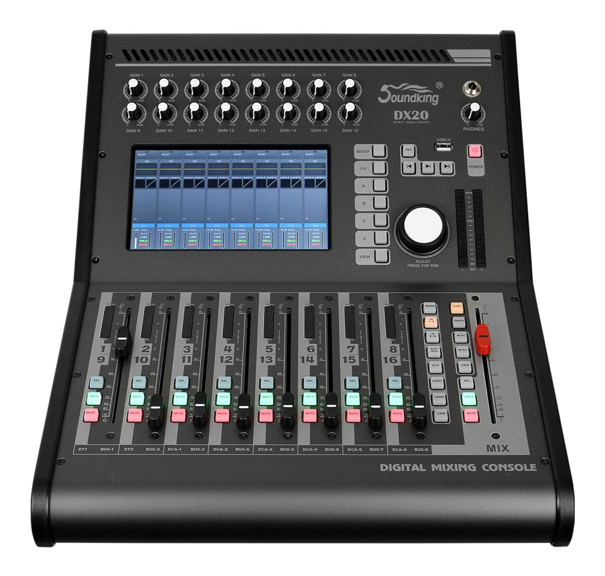 SoundKing DX20 Digital Mixer with Multi-track USB Audio Interface