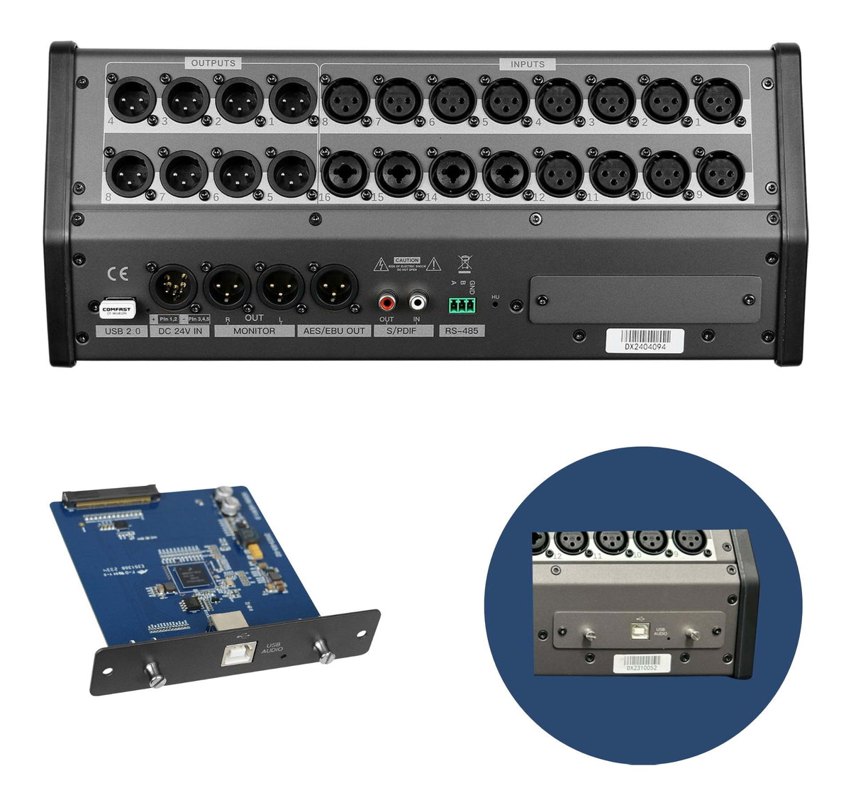SoundKing DX20 Digital Mixer with Multi-track USB Audio Interface