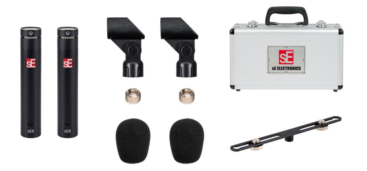 sE Electronics SE8 Super Cardioid Mics - Matched Pair