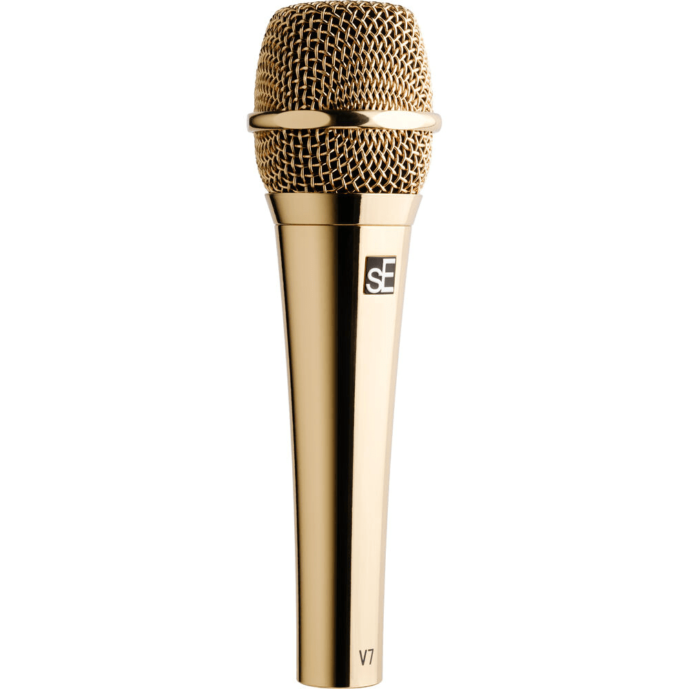 sE Electronics V7 Gold Supercardioid Handheld Mic – Anniversary