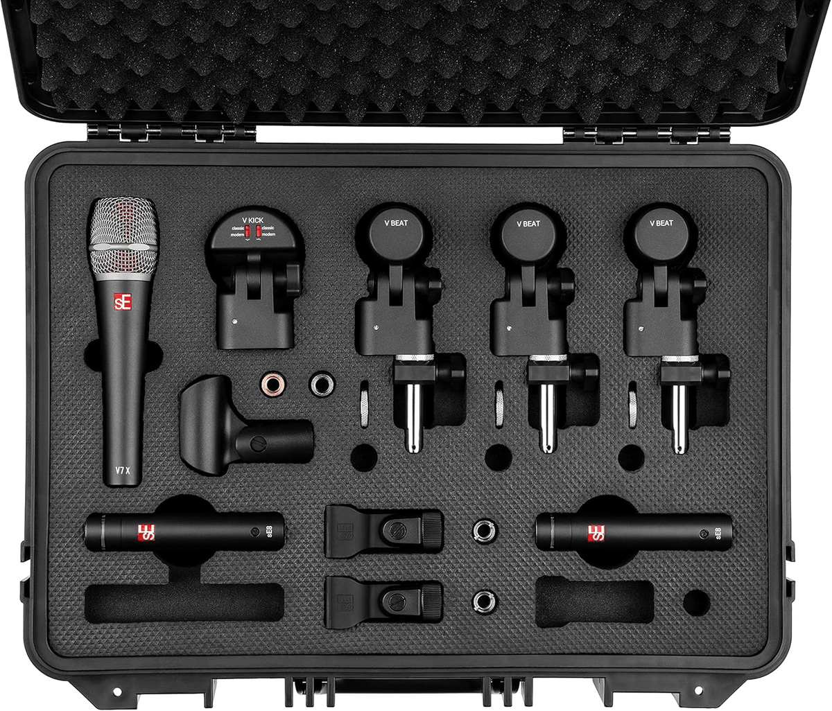 sE Electronics V Pack: V Kick, 3 V Beat, V7 X, 2 sE8 + Case