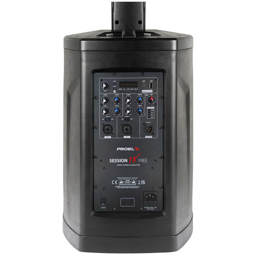 Proel SESSION1XFREE Portable Battery-Powered Column PA System