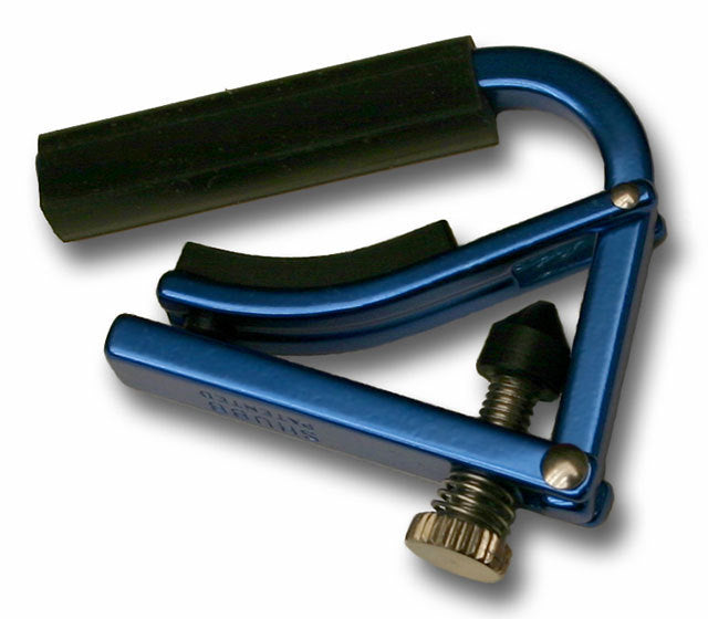 Shubb Lite Ukulele Capo in Metallic Blue Finish