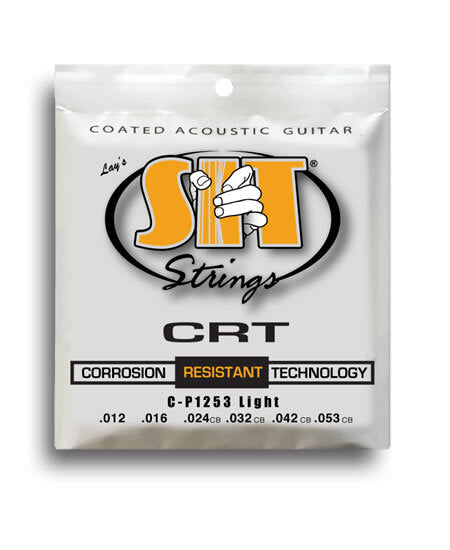 SIT CRT Coated Phosphor Bronze Acoustic Guitar Light String Set (12-53)