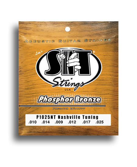 SIT 92/8 Phosphor Bronze Nashville Tuning Guitar String Set (10-25)