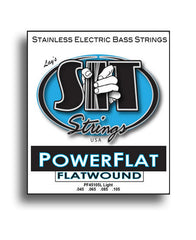 SIT Power Flat Flatwound Light Electric Bass String Set (45-105)