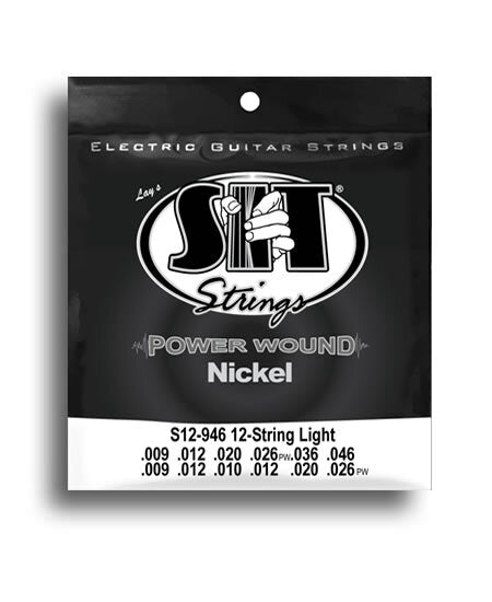 SIT Power Wound Nickel 12-String Light Electric Guitar String Set (9-46)