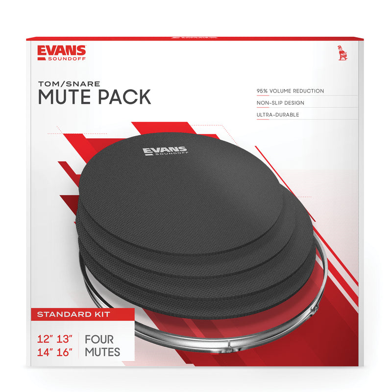 SoundOff by EVANS Drum Mute Pack, Standard (12,13,14,16)