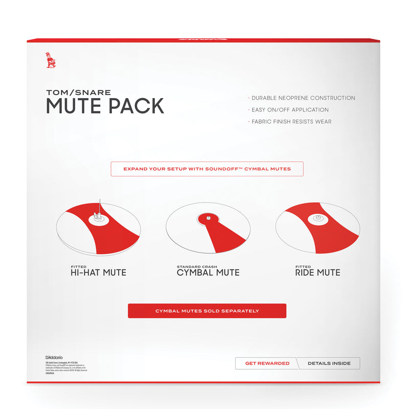 SoundOff by EVANS Drum Mute Pack, Standard (12,13,14,16)