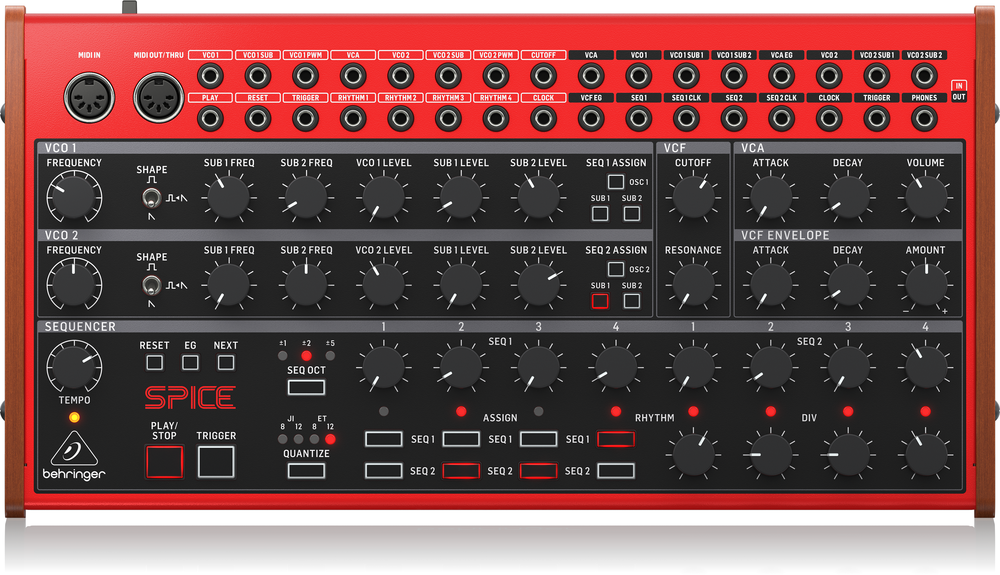 Behringer Spice Analogue Semi-Modular Polyrhythmic Synth