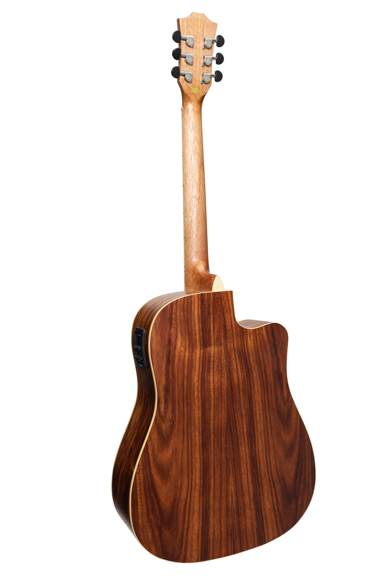 Sanchez Left Handed Acoustic-Electric Dreadnought Cutaway Guitar Pack (Rosewood)