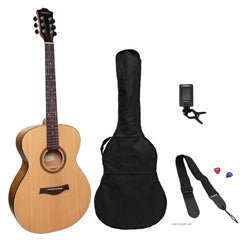 Sanchez Left Handed Acoustic Small Body Guitar Pack (Spruce/Acacia)