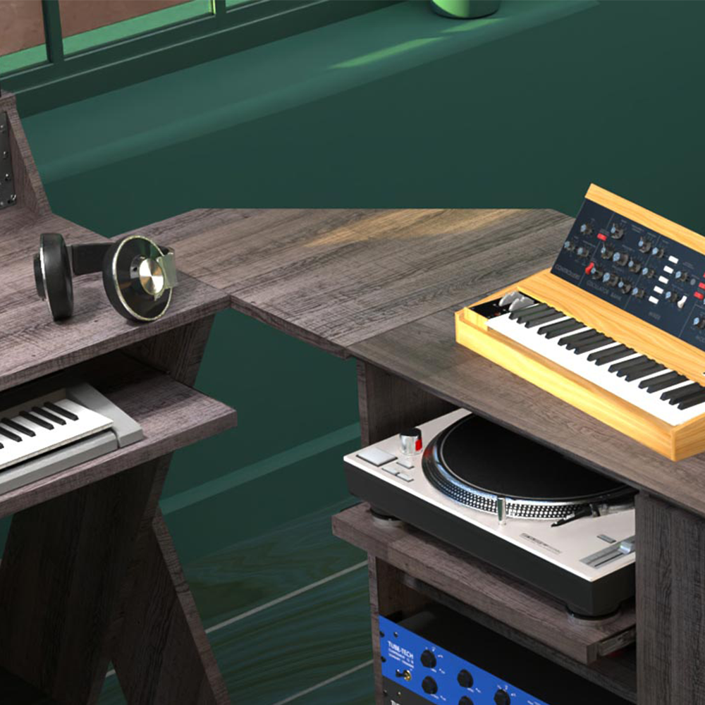 Glorious Modular Side Rack Adapter — White
