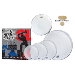 Slam Single Ply Clear Drum Head Pack (12