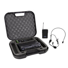 SoundArt Single Channel Wireless Microphone System with Lapel and Headset Mics