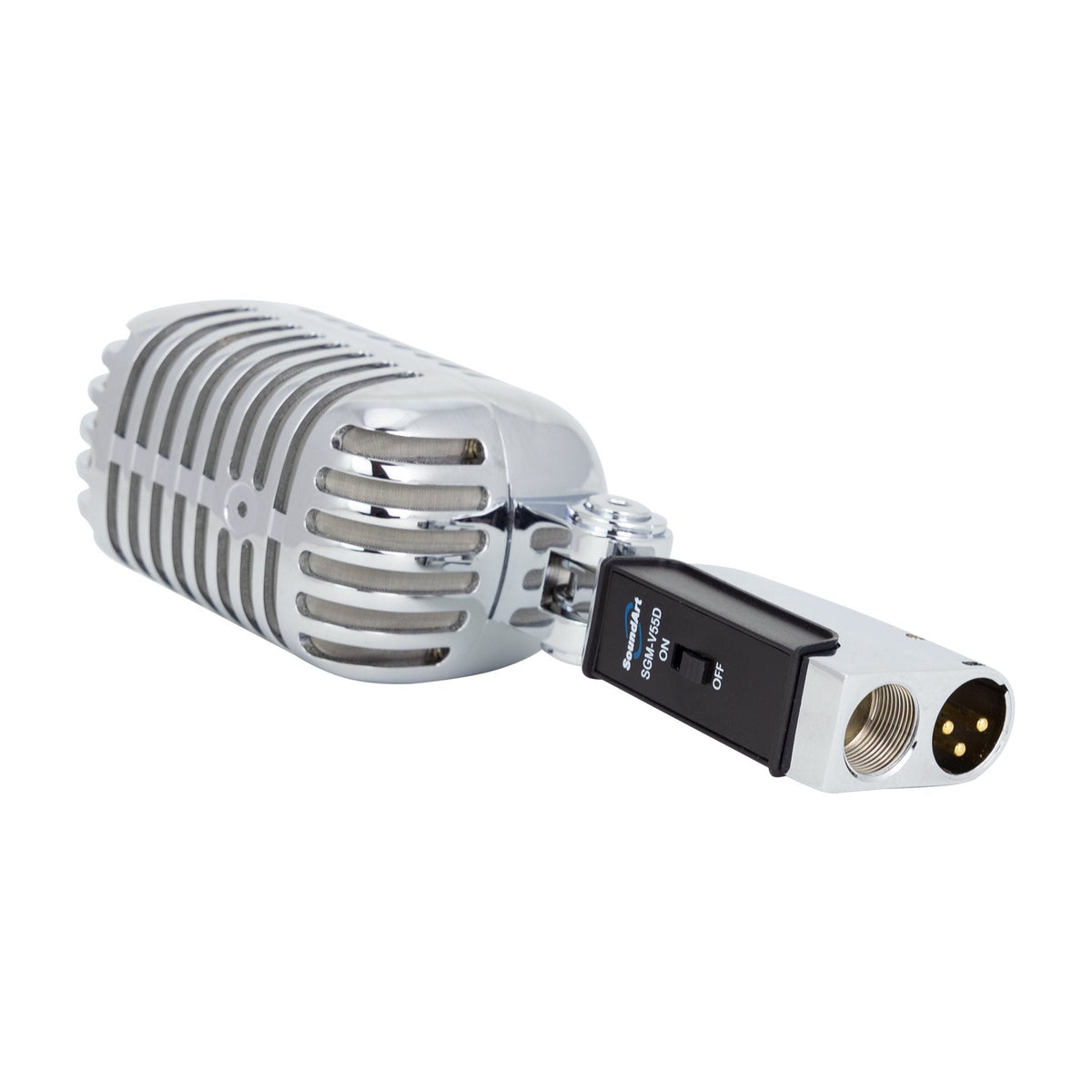 SoundArt 'Vintage' Dynamic Microphone with Deluxe Carry Case (Chrome)