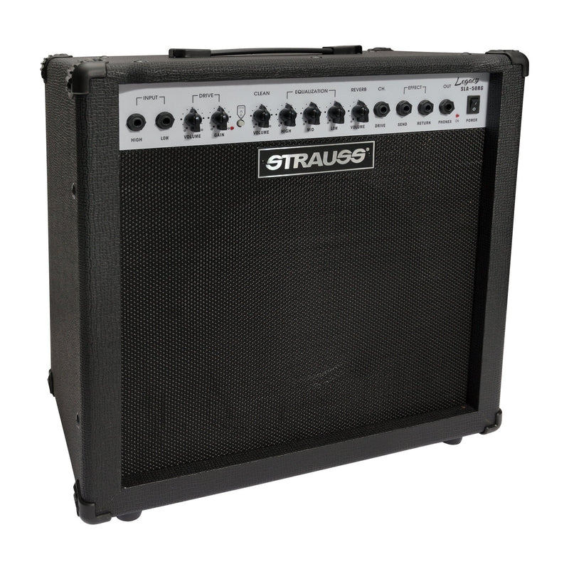 Strauss 'Legacy' 50 Watt Combo Solid State Guitar Amplifier (Black)