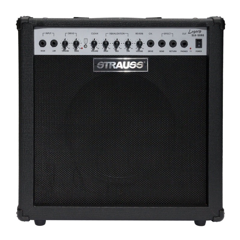 Strauss 'Legacy' 50 Watt Combo Solid State Guitar Amplifier (Black)