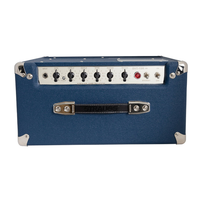 Strauss SVT-15R 15 Watt Combo Valve Amplifier with Reverb (Blue)