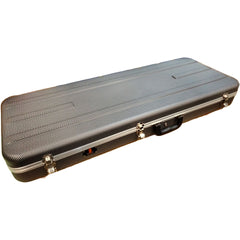Torque Deluxe ABS Rectangular Electric Bass Guitar Case in Black/White Finish