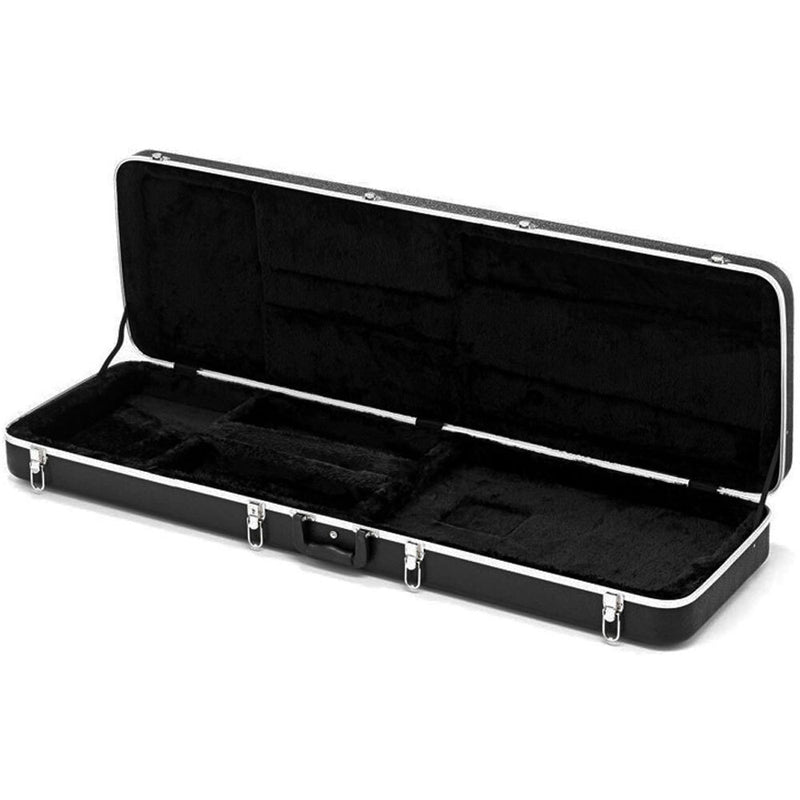 Torque Deluxe ABS Rectangular Electric Bass Guitar Case in Light Grey Finish