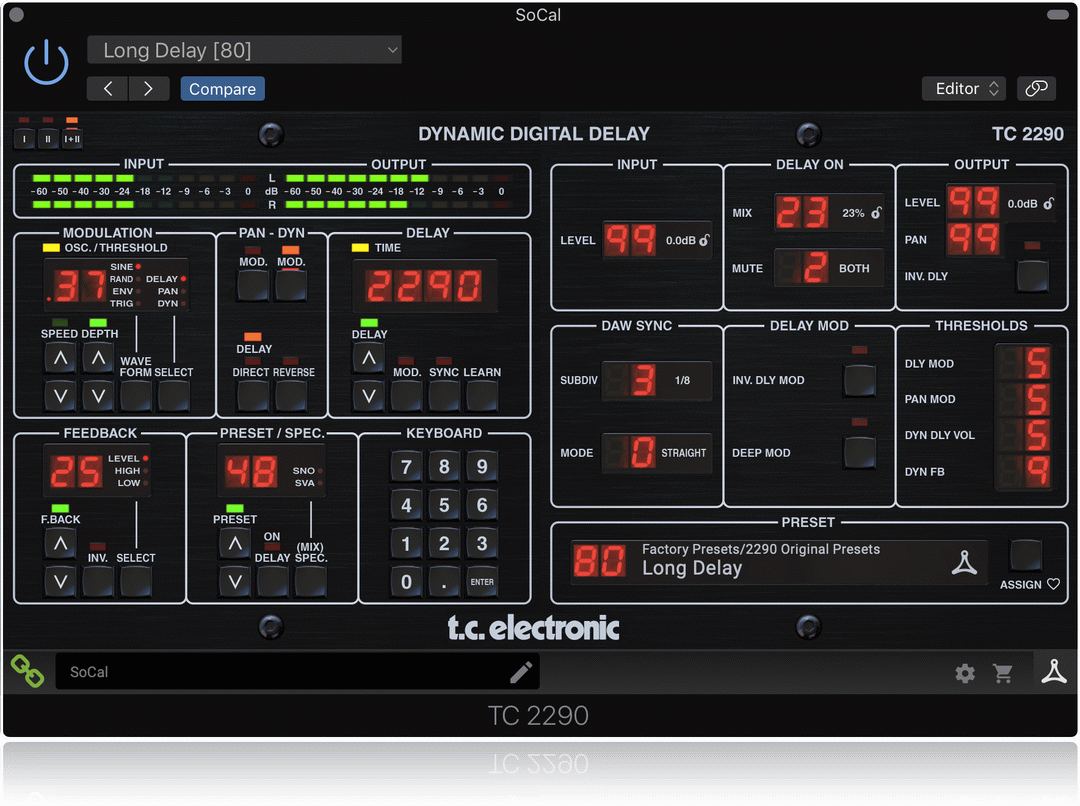THE TC ELECTRONIC TC2290 NATIVE / TC2290-DT