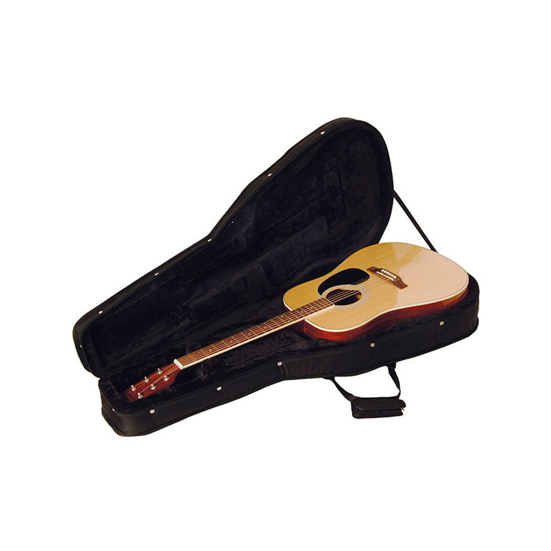 Torque Poly Foam Classical Guitar Case with Heavy Duty Black Nylon Exterior