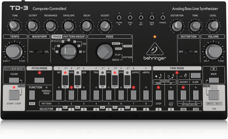 Behringer TD3 BK Analog Bass Line Synth
