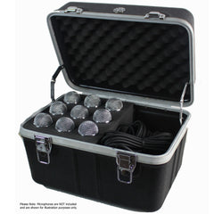 Torque ABS 9-Space Microphone Case with Cable Compartment