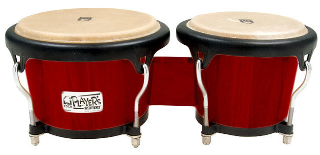 Toca 7 & 8-1/2" Players Series Wooden Bongos in Cherry