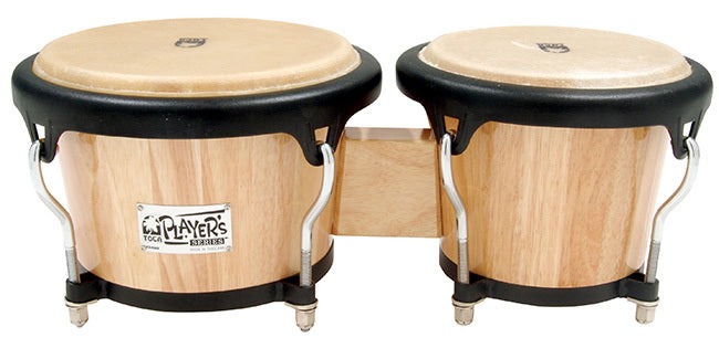 Toca 7 & 8-1/2" Players Series Wooden Bongos in Natural