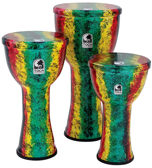 Toca Lightweights Series Hand Drum 10" in Rasta