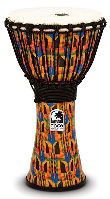 Toca Freestyle 2 Series Djembe 10" in Kente Cloth