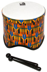 Toca Freestyle 2 Tom Tom Drums in Woodstock Purple, Kente & Lizard Design (6-Pk)