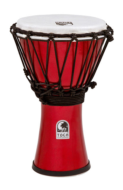 Toca Freestyle Colorsound Series Djembe 7" in Metallic Red